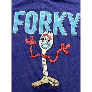 Disney Men's Large Graphic T shirt "Forky" From Toy Story 4 Short Sleeve